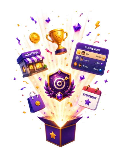 Boutique, classements, badges et événements OtoMaths